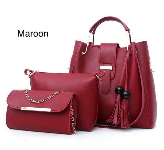 Maroon Color hand bag Meezan Trader 